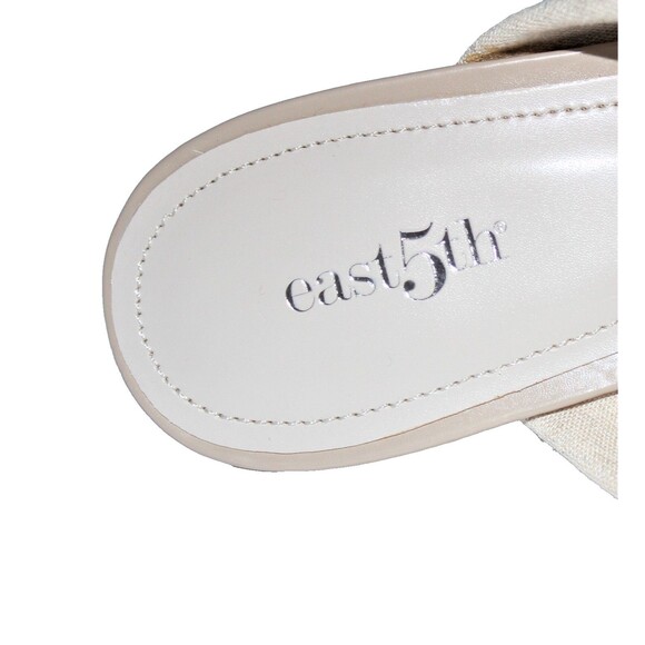 East Fifth Women's Size 9 Strappy Sandals Slides Roxanne Ivory - Picture 5 of 11